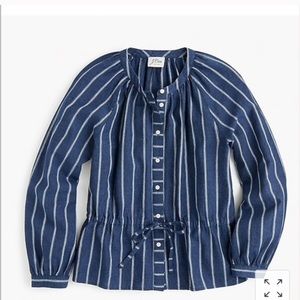 J crew button up top with tie
